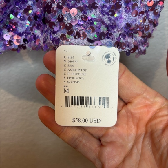 Free People Purple Floral Bra Intimates - Picture 4 of 4